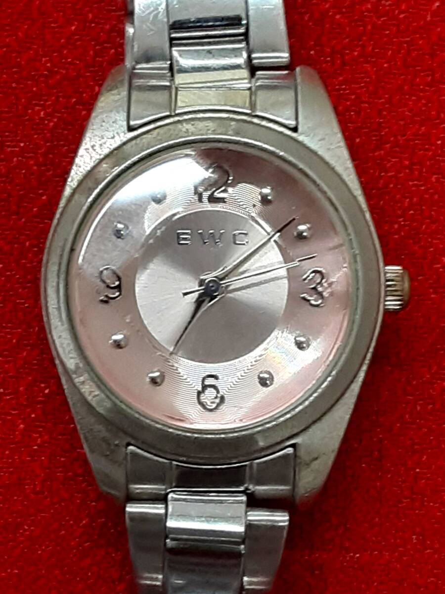 #10868【中古品】EWC ピンク色 腕時計 レディース 電池切れ拍卖