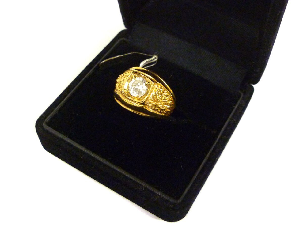 指輪 9号 未使用 ストーン ゴールド デザインジュエリー ファッションリング カジュアルアクセサリー ユニセックス 送料無料拍卖