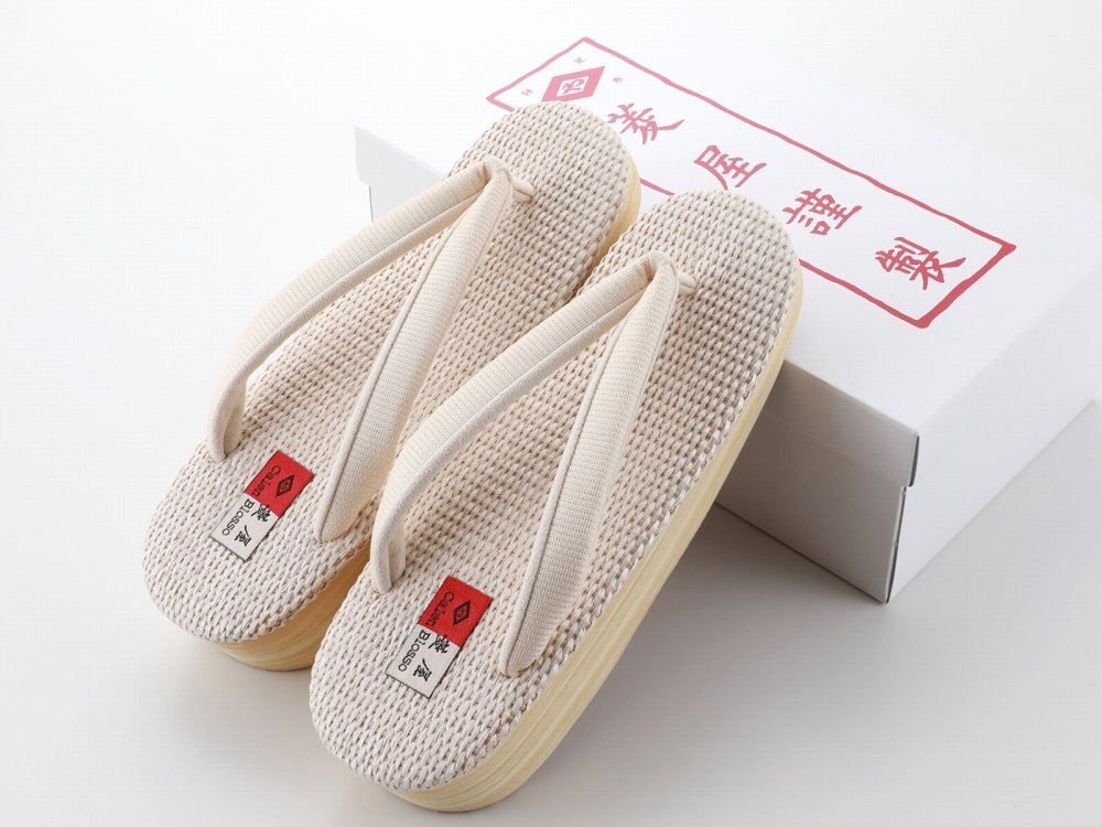 ■菱屋謹製■夏用 カフェ草履 カレンブロッソ 帯地 ソフト鼻緒 Lサイズ hiy-81-269 【カジュアル 夏きもの ブランド】拍卖