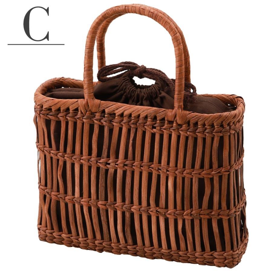 ■山葡萄 かごバッグ■巾着 天然素材 ナチュラル ka-164(C)【浴衣や夏着物 にピッタリ♪ 籠 カゴ ゆかた 祭 きんちゃく ハンドバッグ】拍卖