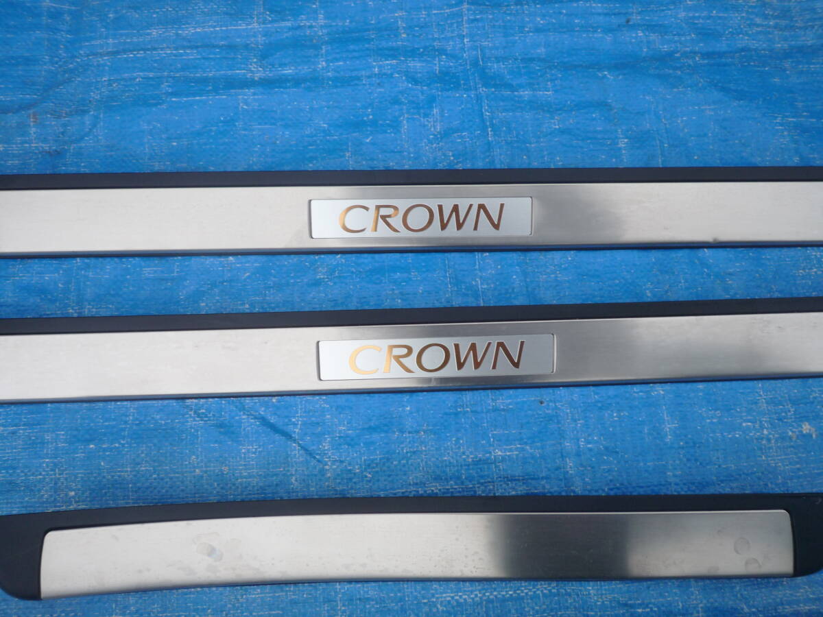 トヨタ クラウン GRS200 GRS2001 GRS2001 純正スカッフプレート/キックプレート(4枚)拍卖