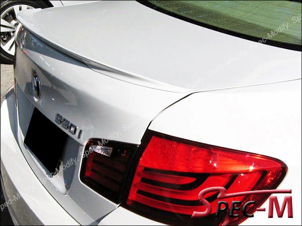 P 11-14 BMW F10 528i 535i 550i M5 #300アルピンホワイト色付品リアトランクスポイラー拍卖