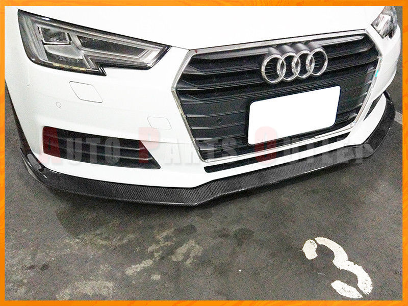 カーボン フロンリップトスポイラー 17-18 AUDI A4 B9 セダン ノーマルバンパー用拍卖