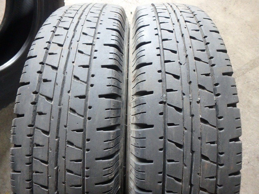 N569 送料無料【145R13 8PR】ダンロップ VAN01 夏タイヤ 2本 約6.5-7分山拍卖