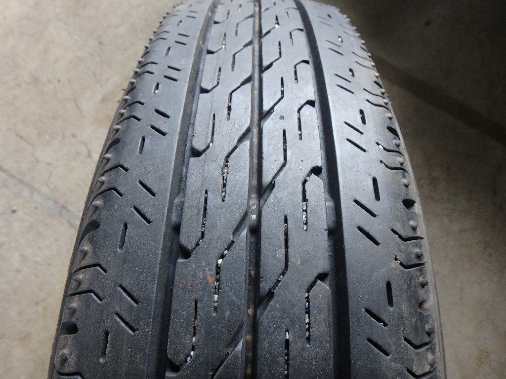 N571 バリ溝 送料無料【145R13 8PR】ブリヂストン エコピアR680 夏タイヤ 1本のみ 2019年製 約8-8.5分山拍卖