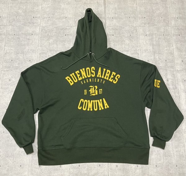 kutir カレッジロゴ フーディー ビッグプリント ビッグプリント クティール スウェット トレーナー フーデッド パーカー 石瀬7338拍卖