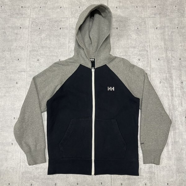 HELLY HANSEN ジップパーカー ラグランスリーブ ヘリーハンセン フーディー フーデッド 刺繍ロゴ バイカラー スウェット 石瀬7326拍卖