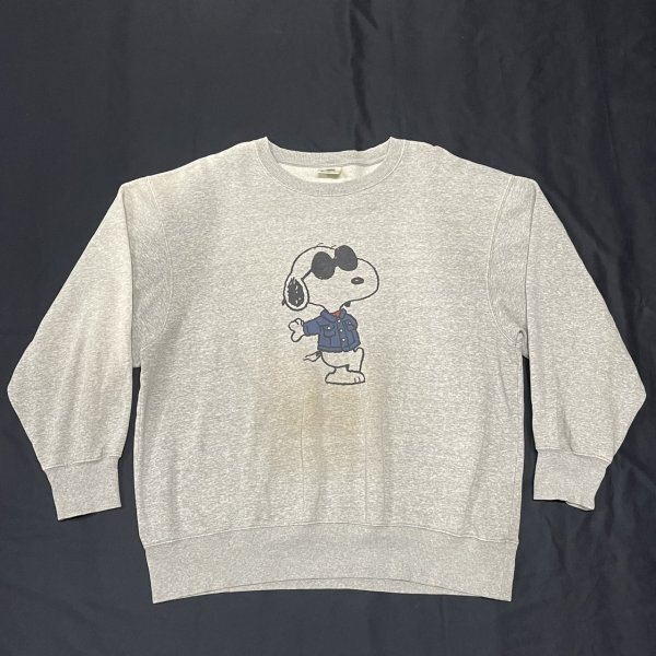 PEANUTS×GU スウェット シモフリボディ ピーナッツ×ジーユー スヌーピー サングラス トレーナー 70周年記念コラボ 石瀬7334拍卖