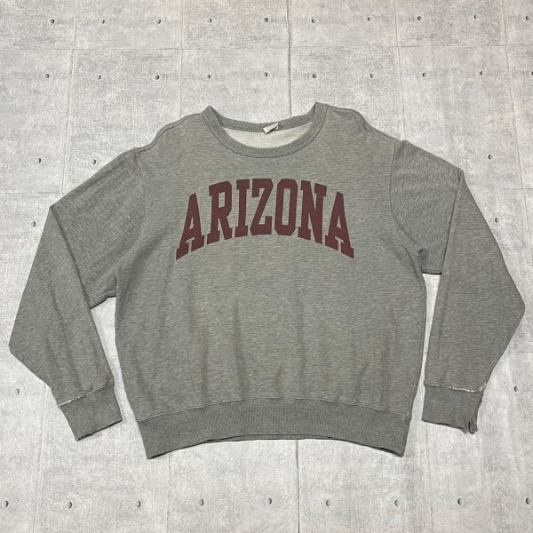 Champion スウェット 地名ロゴ ビッグロゴプリント チャンピオン トレーナー アリゾナ グレー 80s復刻モデル ワッペンロゴ 石瀬7360拍卖
