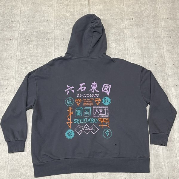 sixTONES フーディー 両面プリント 六石国ロゴ アイドル ストーンズ スウェット トレーナー フーデッド パーカー タレントグッズ 石瀬7361拍卖