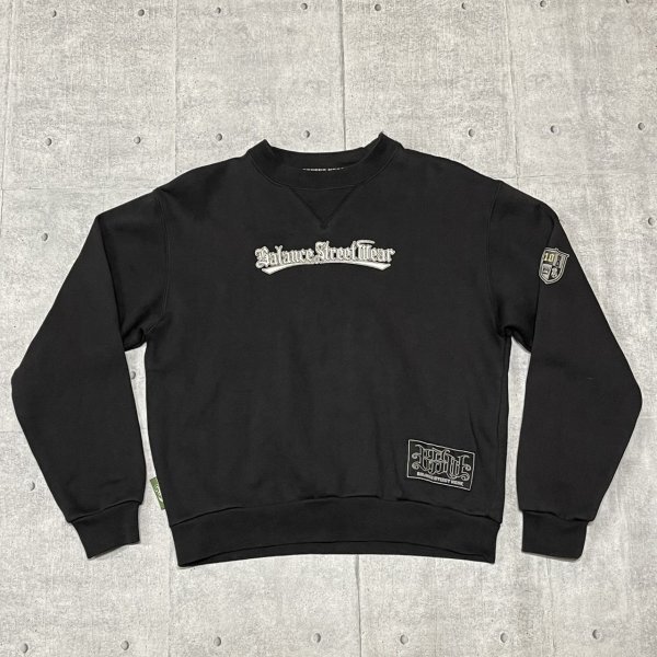 BALANCE STREET WEAR スウェット バランスストリートウェア トレーナー 前Vガゼット デカロゴ ビッグロゴプリント キッズ 石瀬7356拍卖