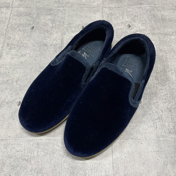 Vulcarini スリッポン ベルベットスニーカー ブルー ブルカリーニ 靴 シューズ MADE IN SPAIN スペイン製 石瀬7416拍卖