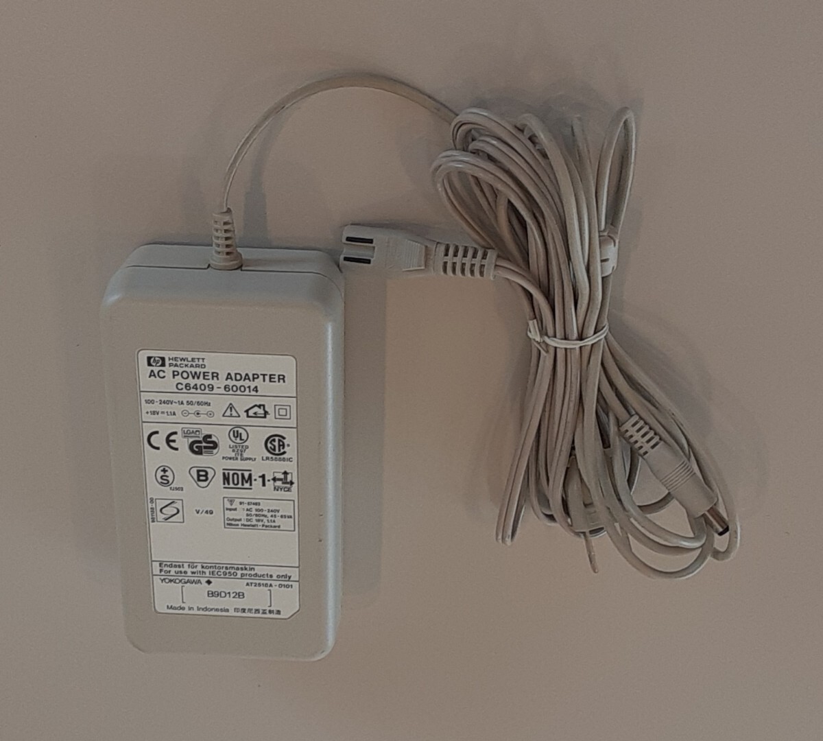 ACアダプター C6409-60014 HEWLETT PACKARD 電源 コード セット まとめ売り AC アダプタ ケーブル 18V 1.1A拍卖