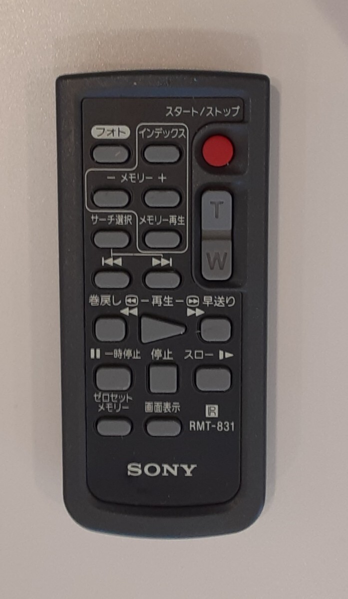 ソニー ビデオカメラ用 リモコン RMT-831 SONY 純正拍卖