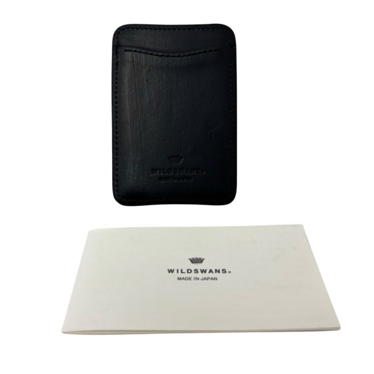 【希少】 ワイルドスワンズ 名刺入れ カードケース レザー 黒拍卖