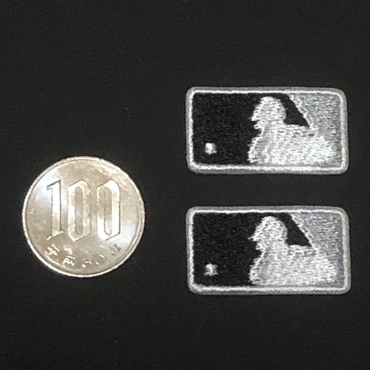 MLB バッターマン 極小(約3cm) 2枚セット ワッペン ホワイトソックスカラー拍卖