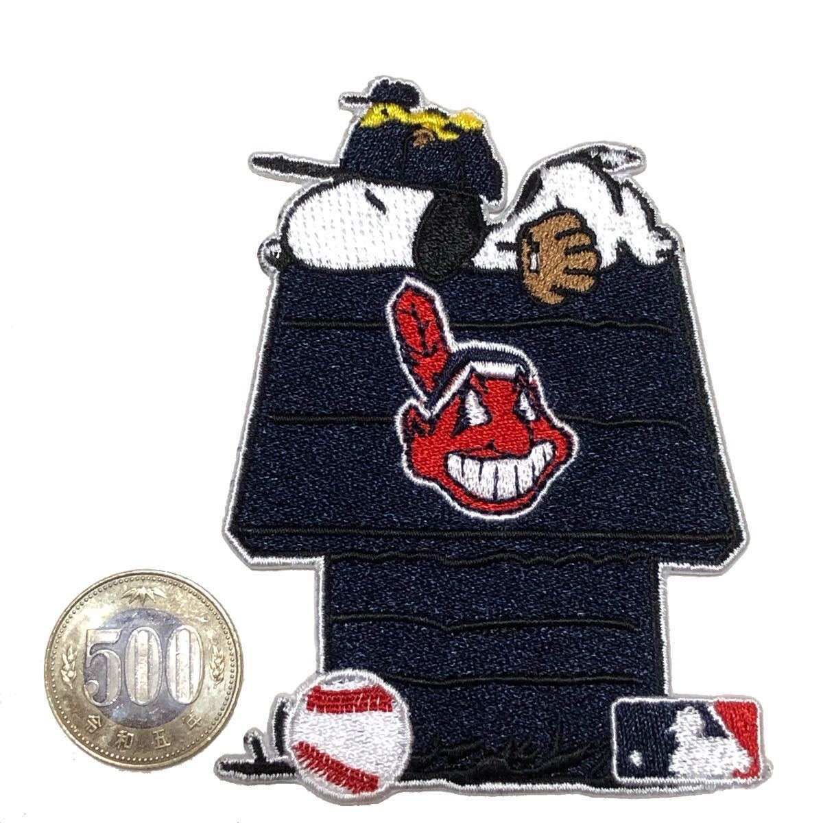 MLB クリーブランド・インディアンス スヌーピー ウッドストック 【小さめ】 ワッペン拍卖