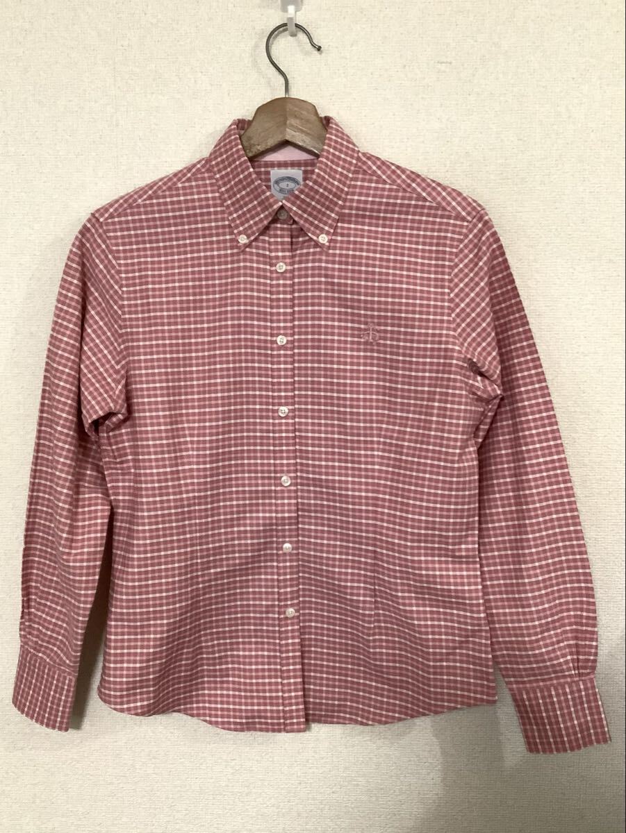 BROOKS BROTHERS ブルックスブラザーズ ボタンダウンシャツ ピンク チェック レディース セレクト 2拍卖