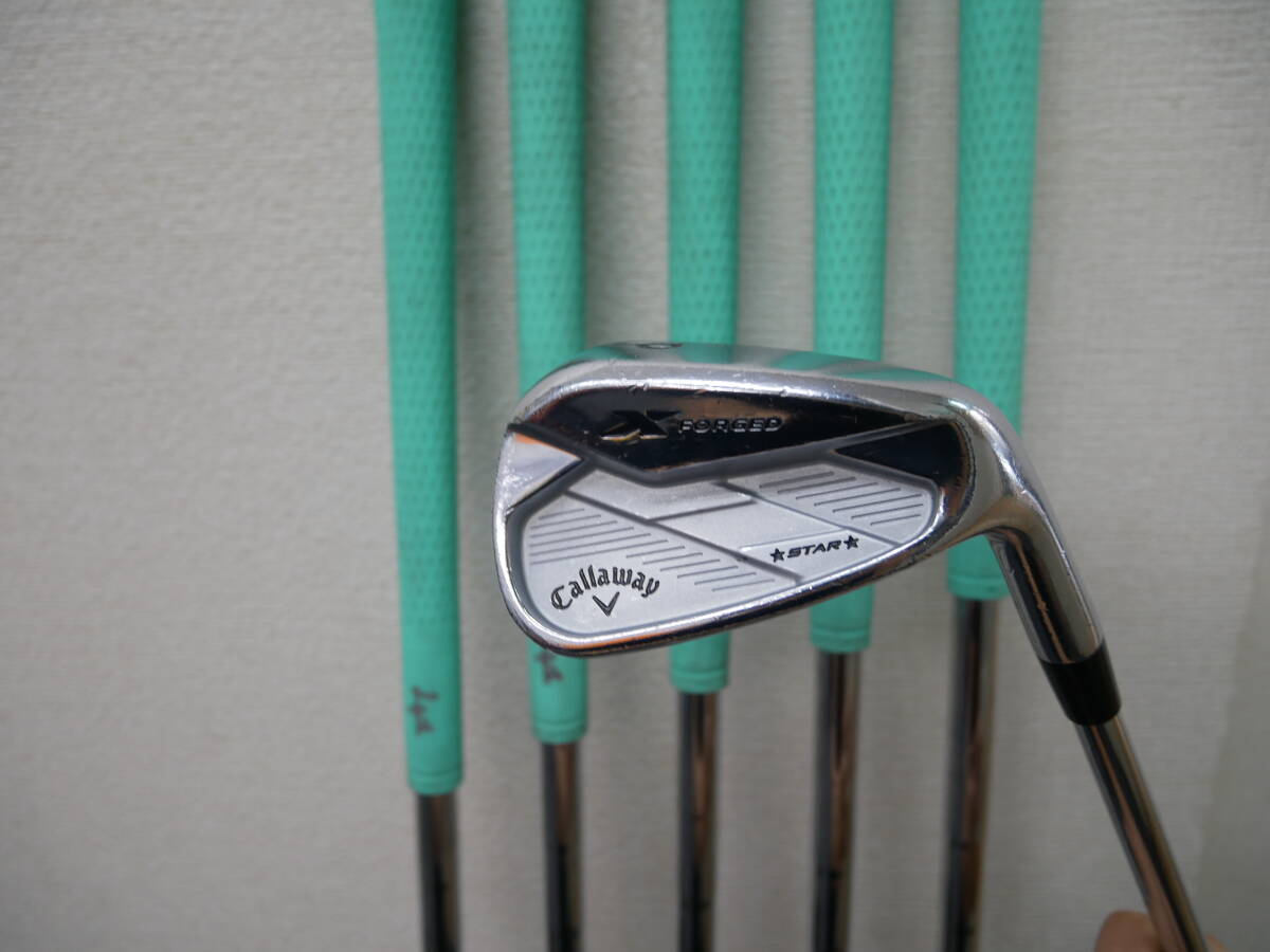 ●中古●キャロウェイ●2019 X FORGED STAR●5I-9I/PW●6本●N.S.PRO MODUS3 TOUR 105●S●アイアンセット拍卖