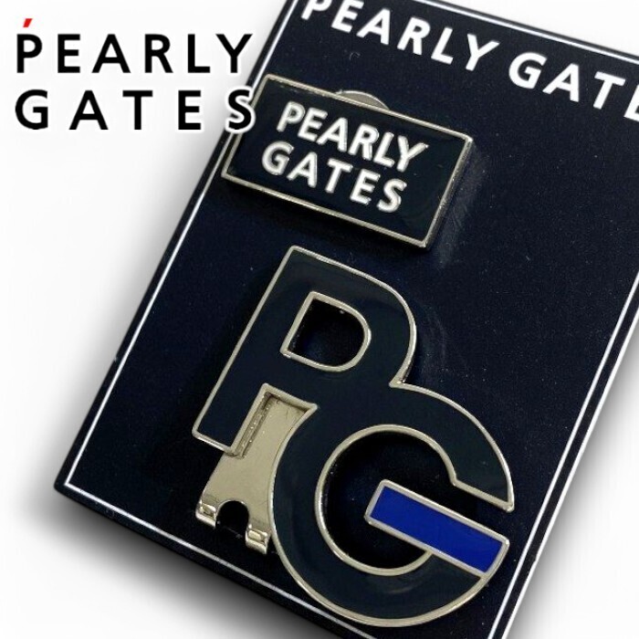 PEARLY GATES パーリーゲイツ 新品 定価7千 PGロゴ 鉄マーカー クリップ式マーカー 2点セット ゴルフ 2184209 120 FR ▲008▼50611w04拍卖