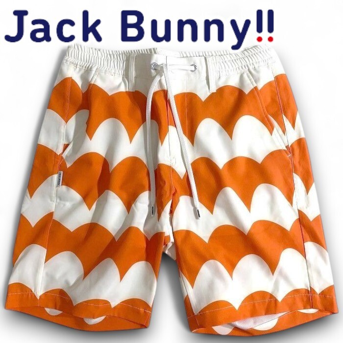 Jack Bunny!! ジャックバニー パーリーゲイツ 定1.5万 水陸両用 総柄 2WAYストレッチ ショートパンツ ゴルフ 3232635 130 5▲015▼50904w02拍卖