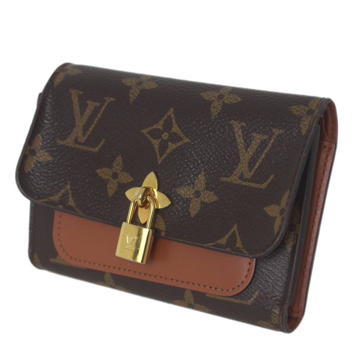 LOUIS VUITTON/ルイヴィトン ポルトフォイユ フラワー コンパクト 三つ折り財布 モノグラム M62567 SP2199 NO BCランク拍卖