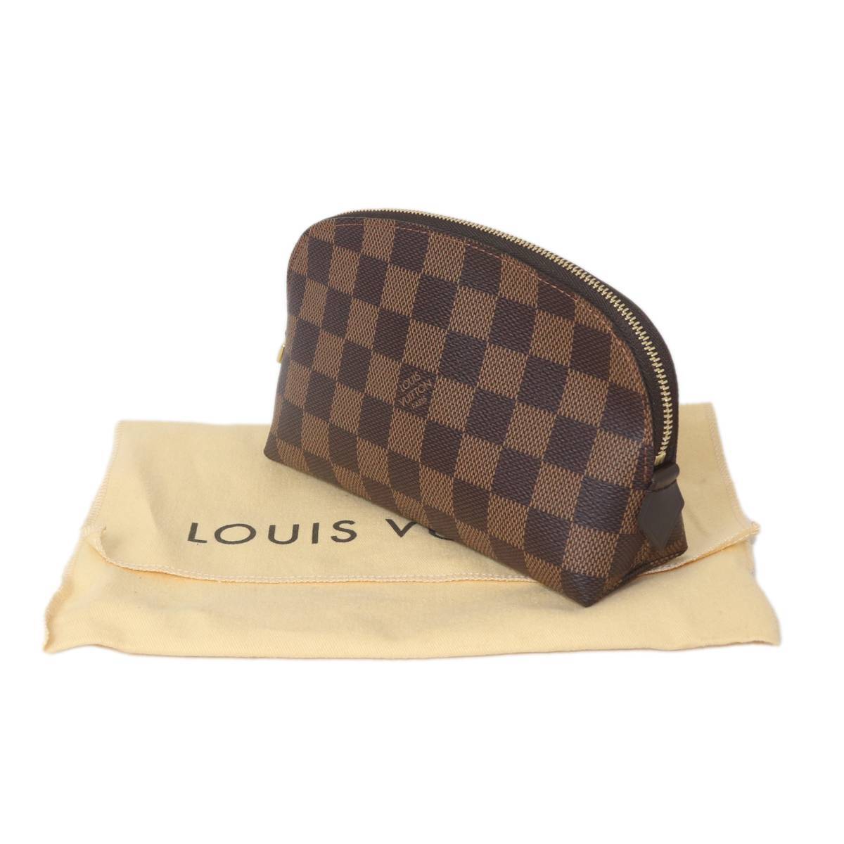 LOUIS VUITTON/ルイヴィトン ポシェット・コスメティック ポーチ ダミエ エベヌ N47516 CA4104 保存袋 IS Aランク拍卖