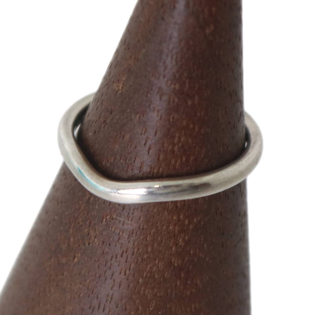 Tiffany&Co. / ティファニー vバンド リング PERETTI 925 SPAIN シルバー 約10.5号 1.7g NO Bランク拍卖