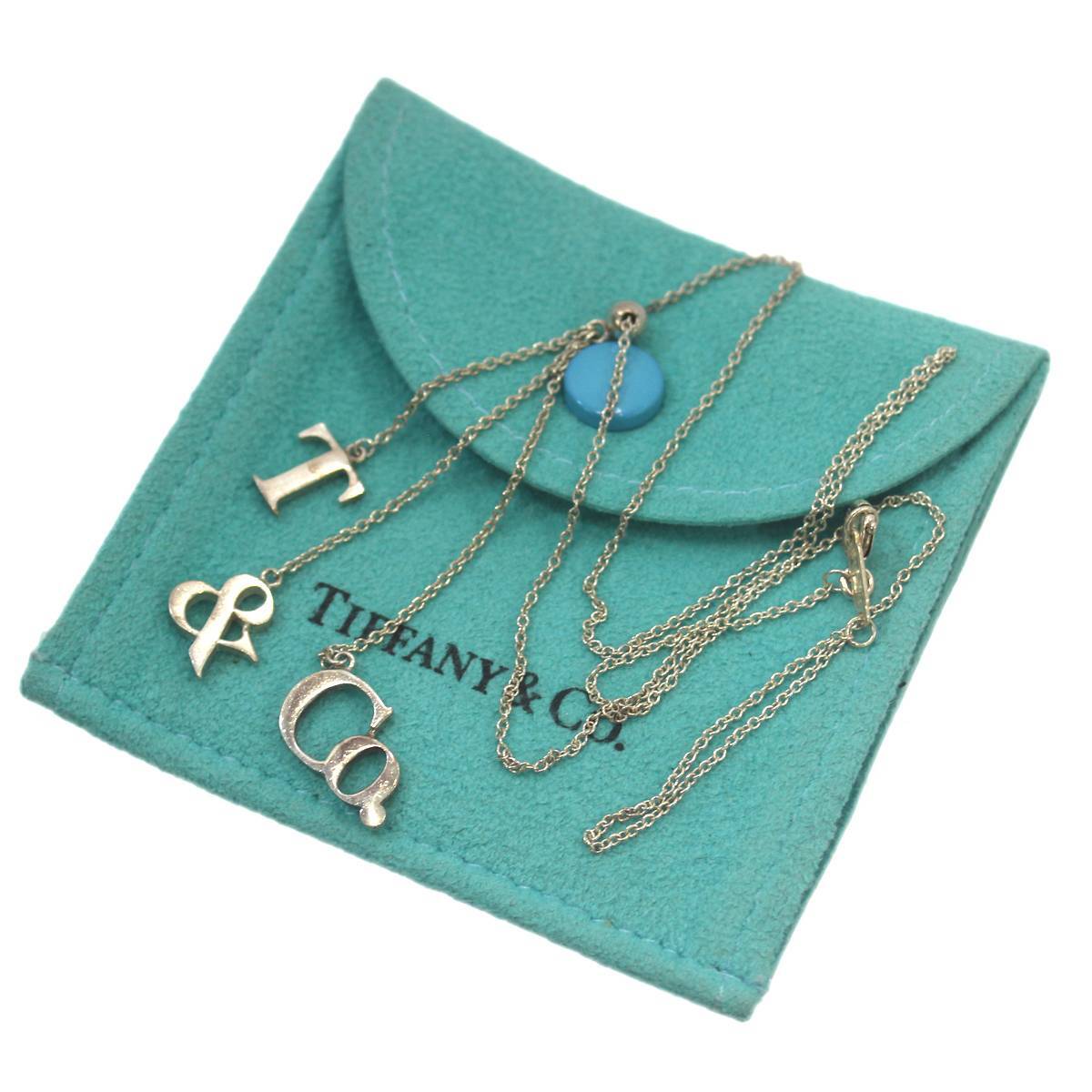 Tiffany&Co. / ティファニー ロゴアイコン ネックレス 925 シルバー 40cm 3.2g NO Bランク拍卖
