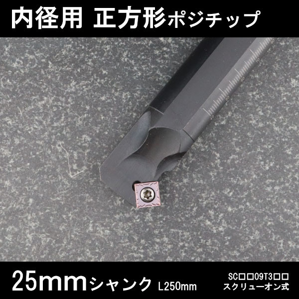 スローアウェイバイト 内径用正方形チップ 25mm 旋盤拍卖