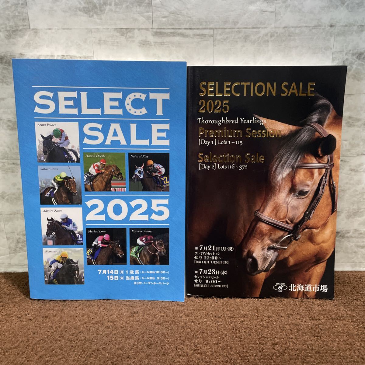 B05●2冊 2025年 令和7年 セレクトセール 日本競走馬協会 セレクションセール サラブレッド1歳 北海道市場 ノーザンホースパーク 250919拍卖