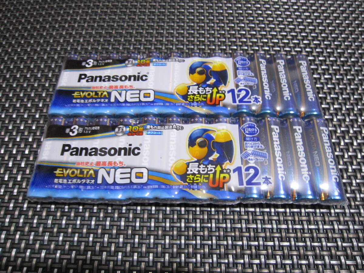 ☆激安 必需品!新品未開封 パナソニック(Panasonic) EVOLTA エボルタ乾電池 単3形 12本×2 24本拍卖