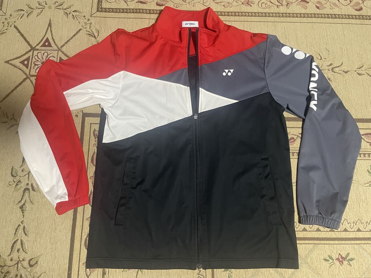 送料無料 中古 良品 ヨネックス YONEX 上着 ジャケット L メンズ テニス バドミントン 薄手 トレーニング 拍卖