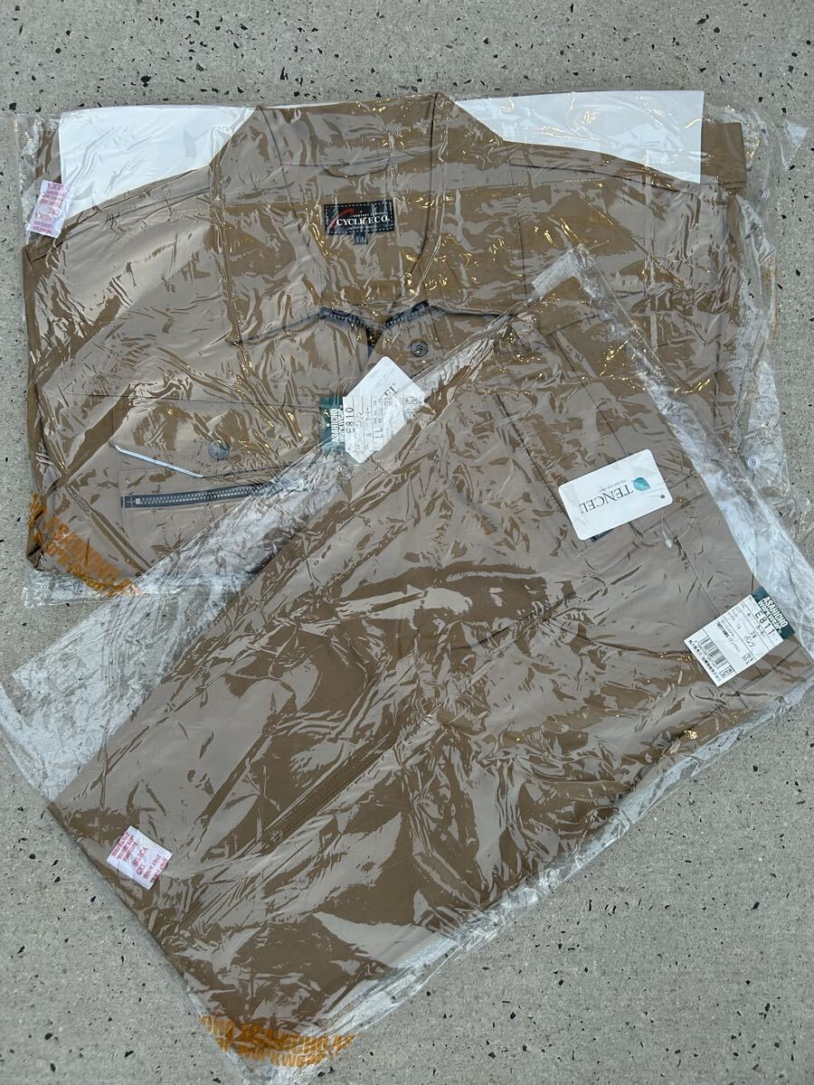 作業着上下セットカーキ②拍卖