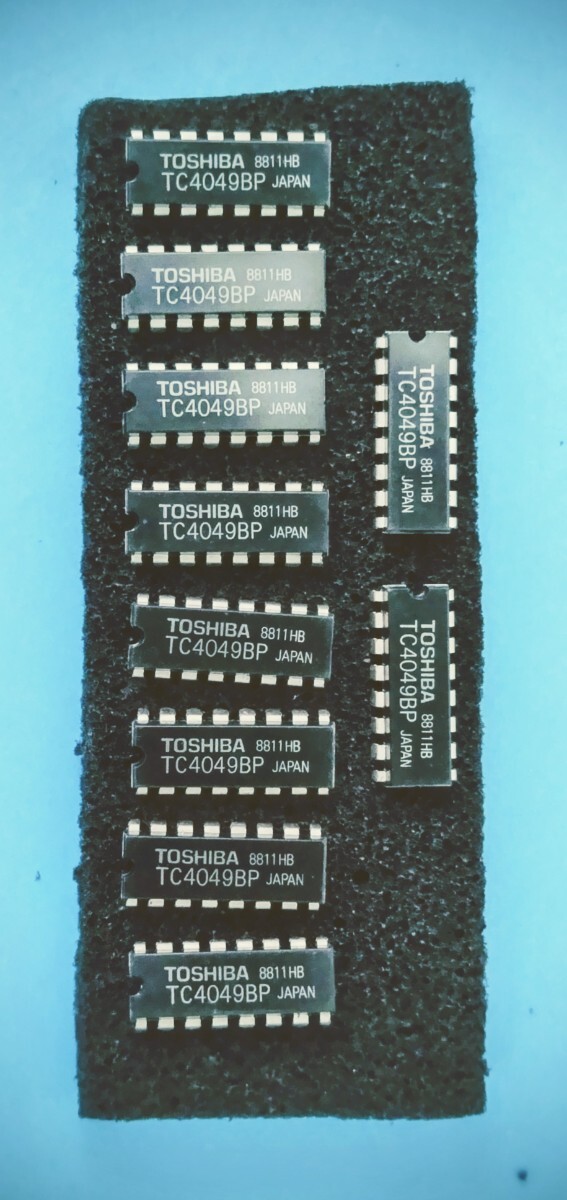 東芝製 TC4049BP 6回路インバータ、レベルコンバータ CMOSIC 10個セット 拍卖