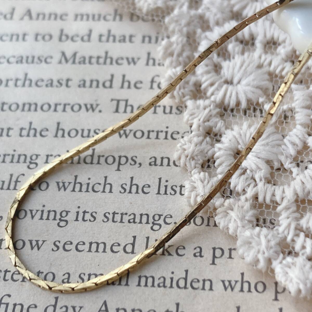 チェーンネックレス ゴールドトーン ストレートチェーン 華奢 シンプル 美品☆vintage jewelry accessories F0058拍卖