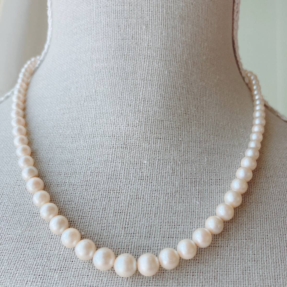 ヴィンテージネックレス パール ショート ランダム ベビーパール フォーマル SILVER刻印☆vintage jewelry accessories F0123 拍卖