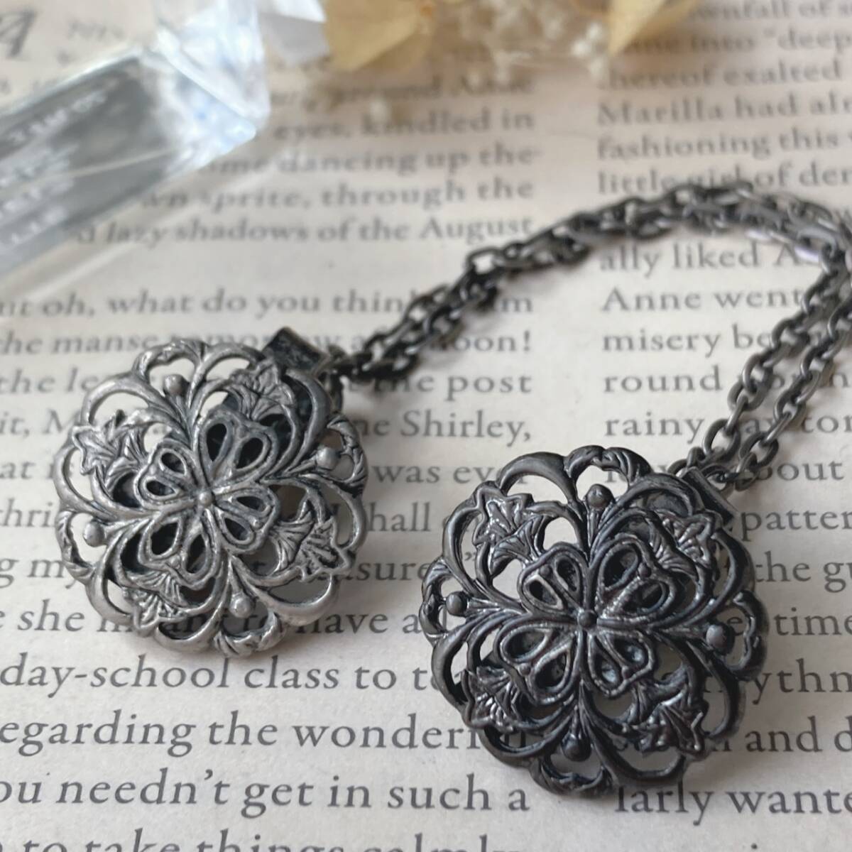 アンティークチェーンブローチ 襟ブローチ チェーン 上着・帽子・スカーフ留め具☆vintage jewelry accessories F0167拍卖