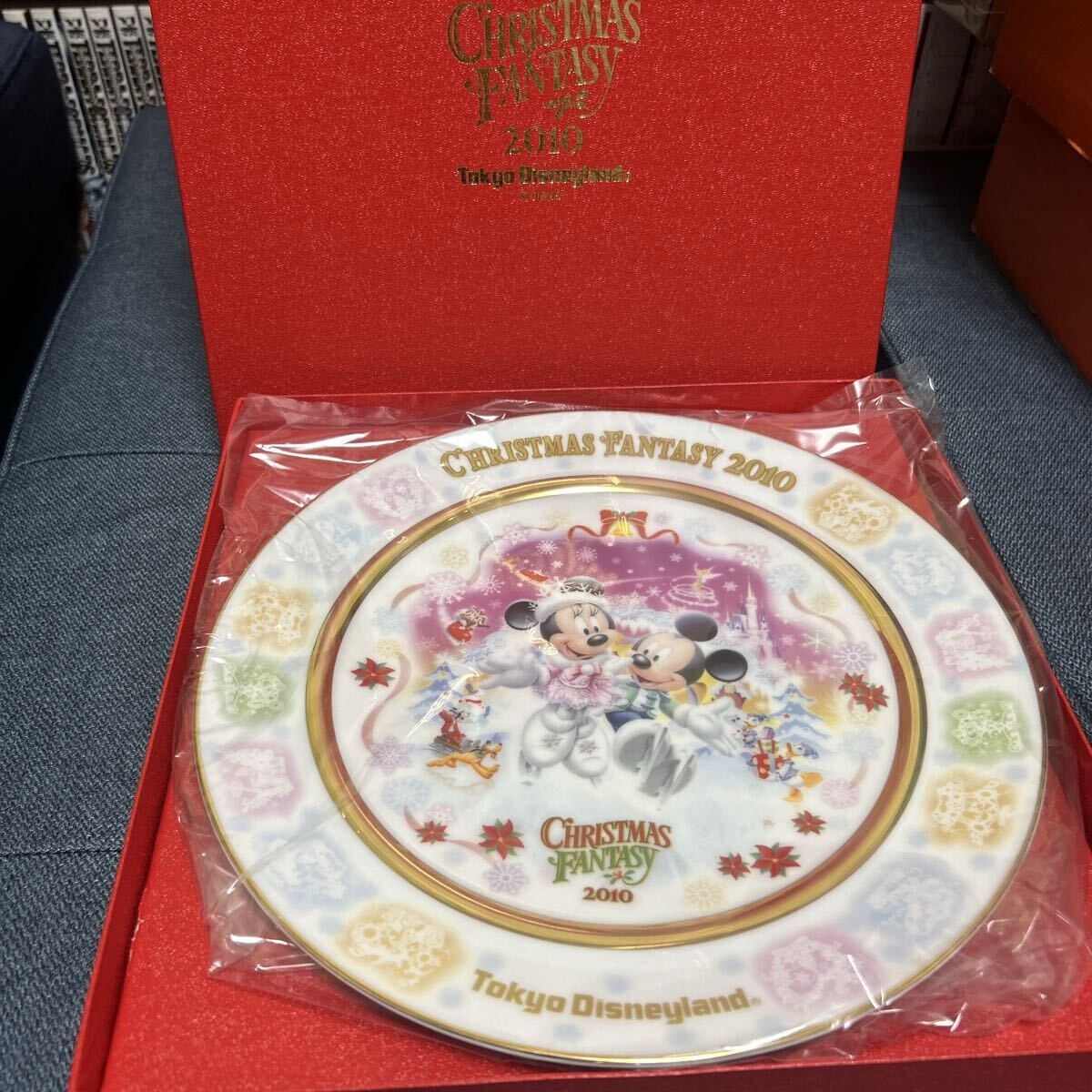 2010年 東京ディズニーランド クリスマスプレート 飾り皿 CHRISTMAS FANTASY ミッキー拍卖