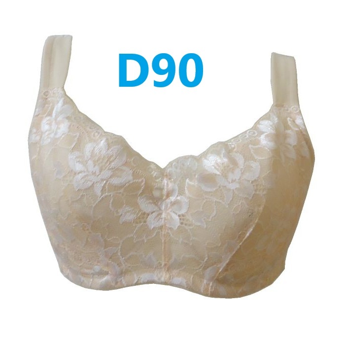 D90・ベージュ バストすっきりブラジャー ワイヤー入り 幅広ストラップ 脇高設計 リフトアップパネル 細見せ ブラジャー 新品拍卖