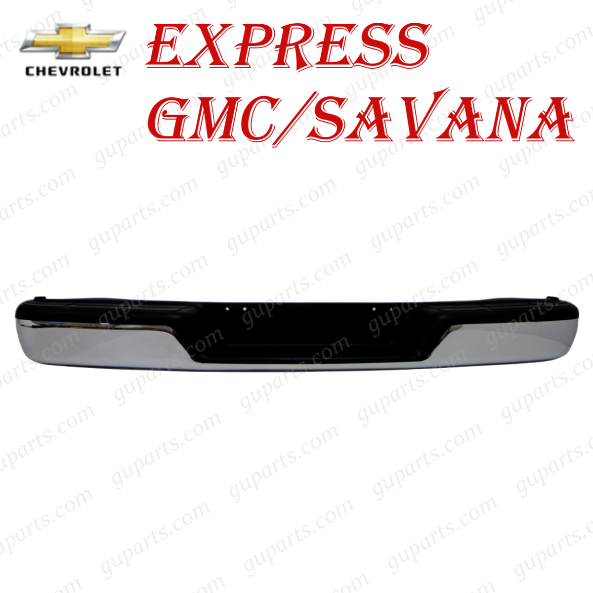 シボレー エクスプレス GMC サバナ 1996~2014 クローム メッキ リア バンパー ステップ エンド アッパー セット 15733283拍卖