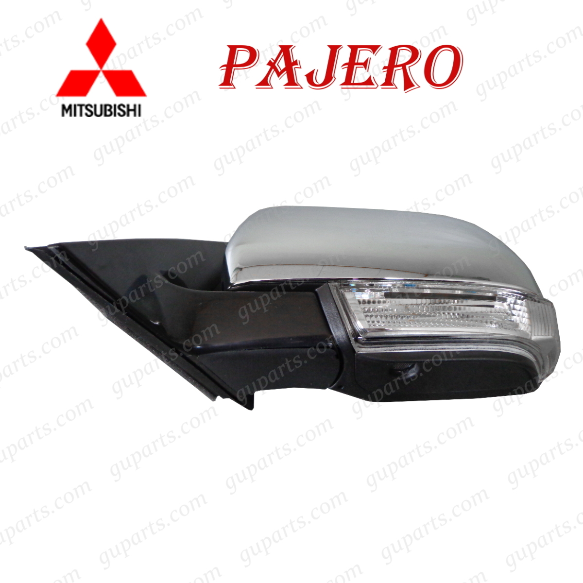 ミツビシ パジェロ V83W V87W V88W V93W V97W V98W 前期 / 後期 左 クローム ドア ミラー ウィンカー ライト 付拍卖