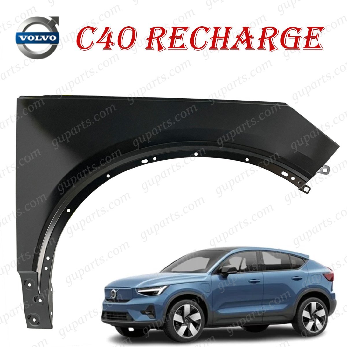 ボルボ C40 リチャージ XE400AXCE XE400FXCE 2022~ フロント 右 フェンダー 31651218拍卖