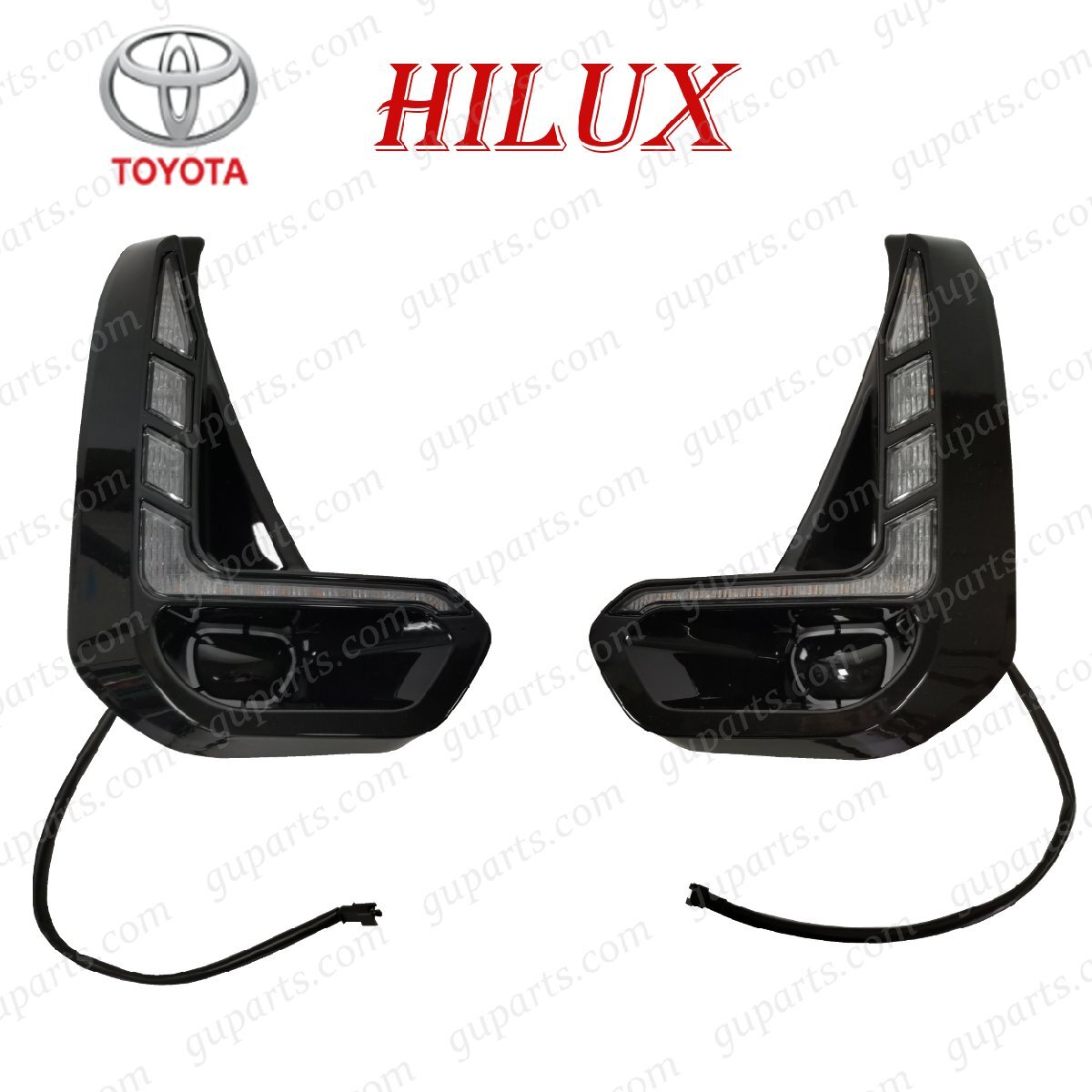 ハイラックス REVO 新型 GUN125 後期 フロント フォグ カバー ランプ ライト 2020~ ROCCO X Z拍卖