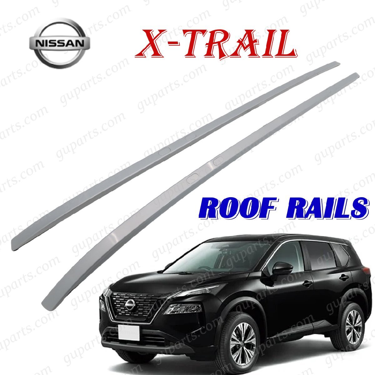 ニッサン エクストレイル T33 SNT33 R4.7~ ルーフレール シルバー キャリア キット拍卖