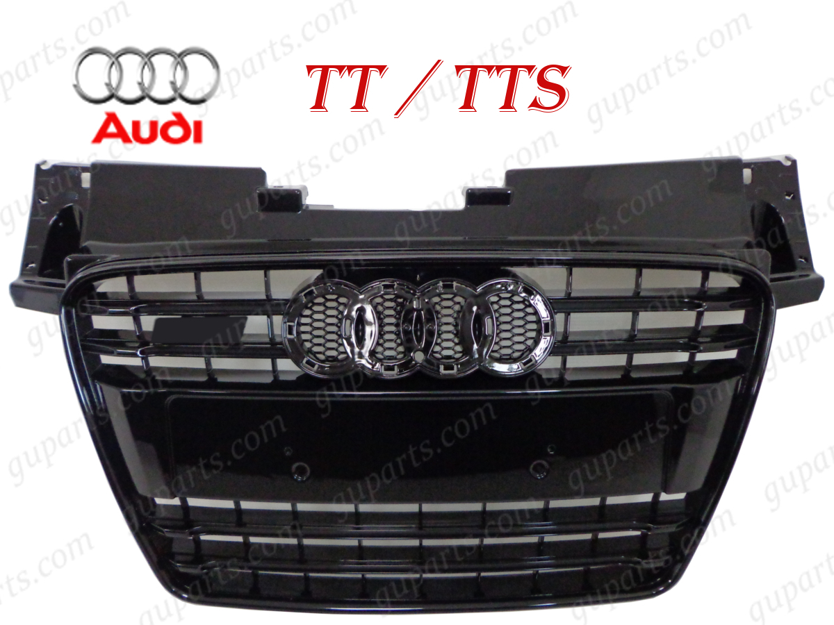 アウディ TT TTS クーペ 8J フロント バンパー ラジエーター グリル ブラック カスタム 8JCESF 8JCDA 8JCCZF 8JCES 8JBUBF 8JBWA拍卖