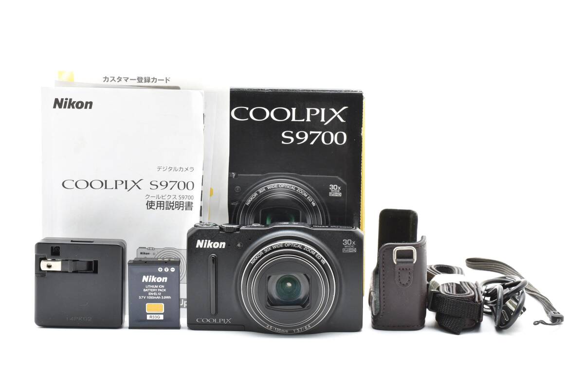★ニコン Nikon COOLPIX S9700 ブラック 元箱付属 コンパクトデジタルカメラ★ Y0924#A2291拍卖