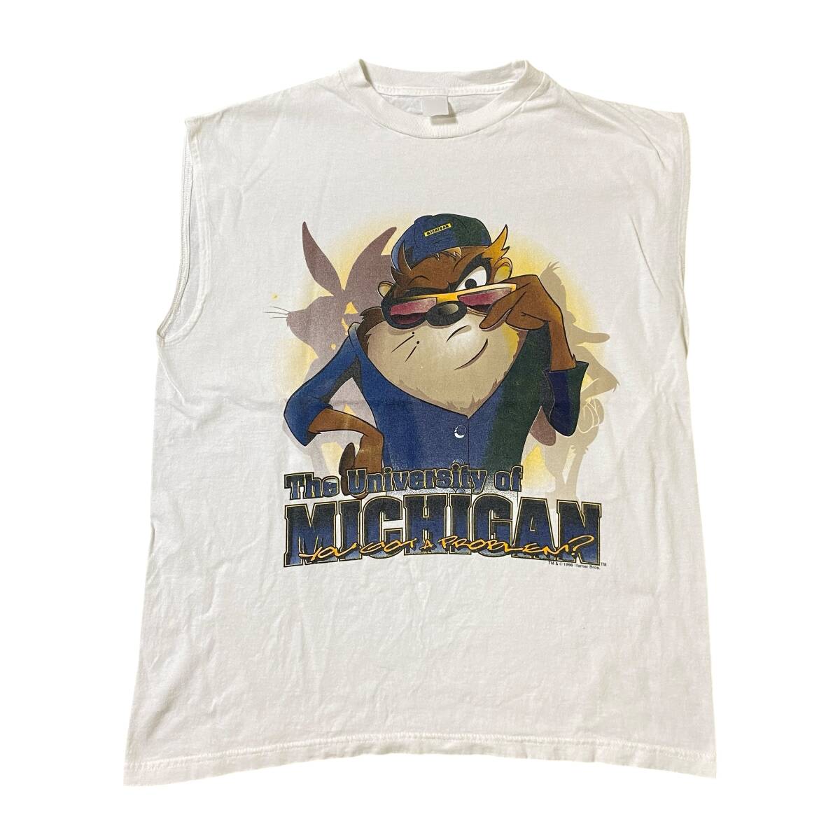 アメリカ古着 90s Looney Tunes タズマニアンデビル タンクトップ ノースリーブ ヴィンテージ 【SE156】拍卖