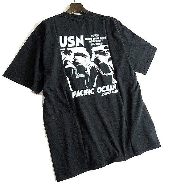 AVIREX アヴィレックス 新品 セイラーズグラフィック 製品染め クルーネック 半袖 Tシャツ カットソー 6123277 09 XL ▲018▼kkf0023c拍卖