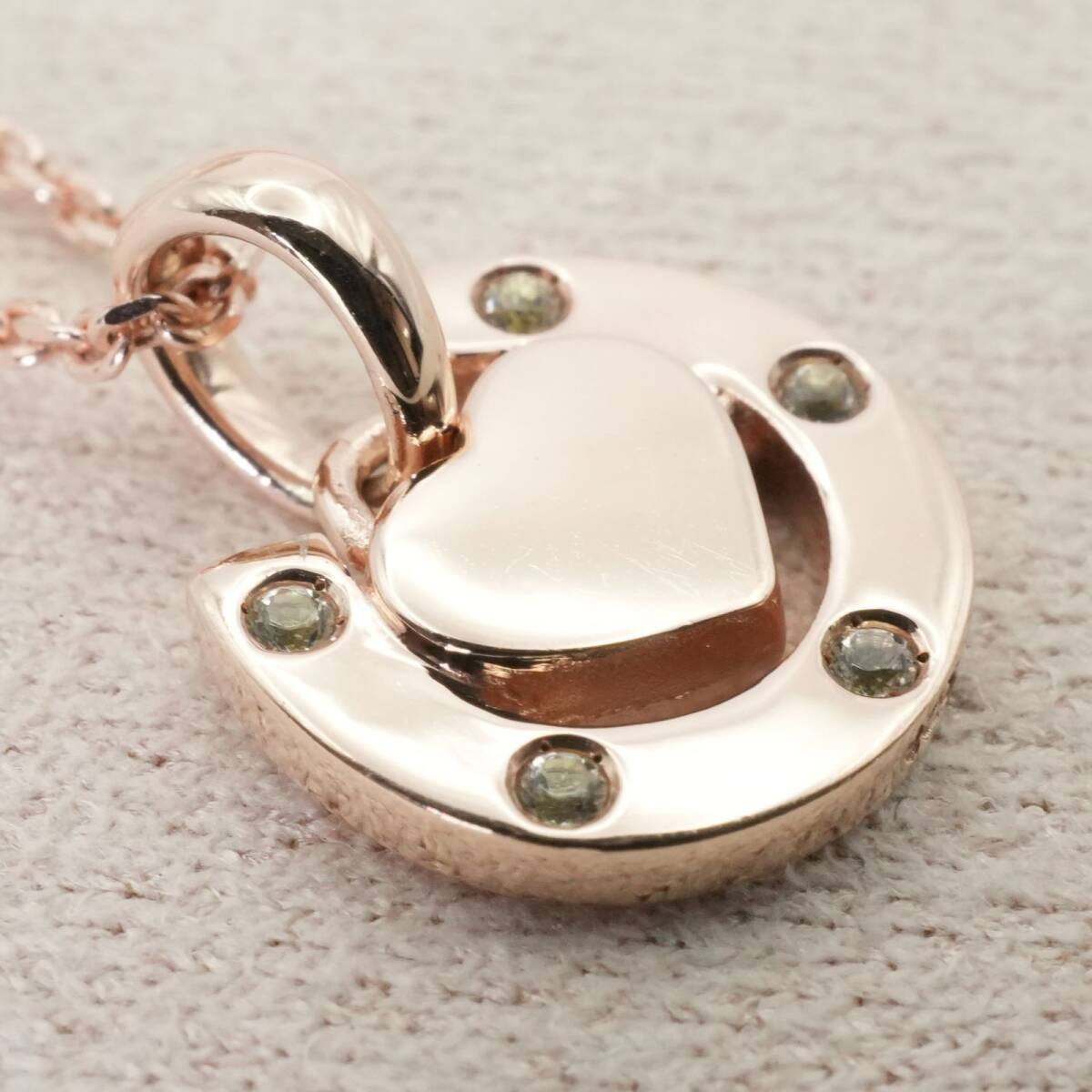 美品 セリーヌ 馬蹄 ホースシュー ストーン ネックレス/25-1372S拍卖